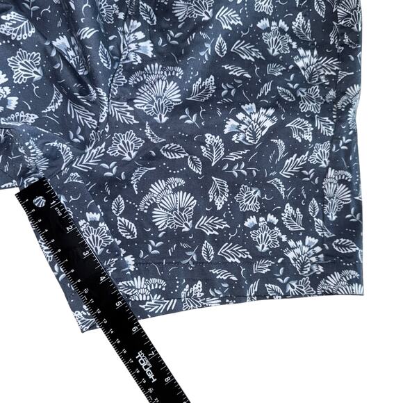 Jachs Girlfriend Floral Chino Shorts | Blue | Elastic Waist | Size M - Picture 9 of 10